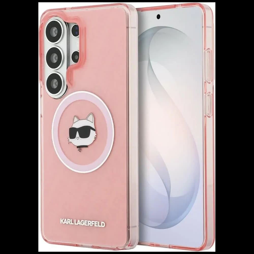 Karl Lagerfeld IML Repeated Choupette MagSafe Samsung Galaxy S26 Ultra roz
 - 1