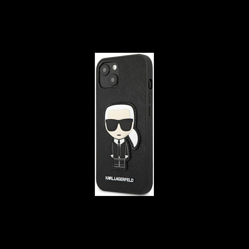 [CR] Etui Karl Lagerfeld KLHCP13SOKPK für Apple iPhone 13 mini schwarz/hartschale Saffiano Ikonik Karl's Patch - 2