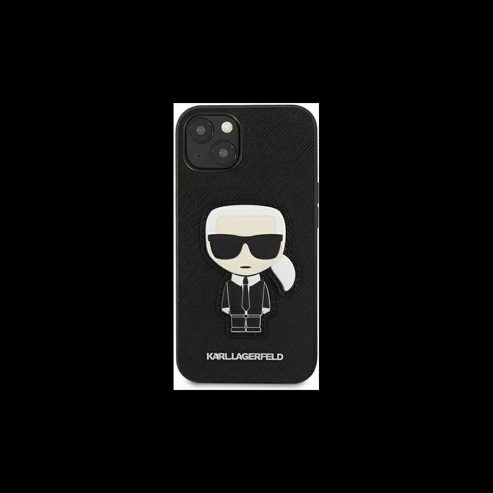 [CR] Etui Karl Lagerfeld KLHCP13SOKPK für Apple iPhone 13 mini schwarz/hartschale Saffiano Ikonik Karl's Patch - 3