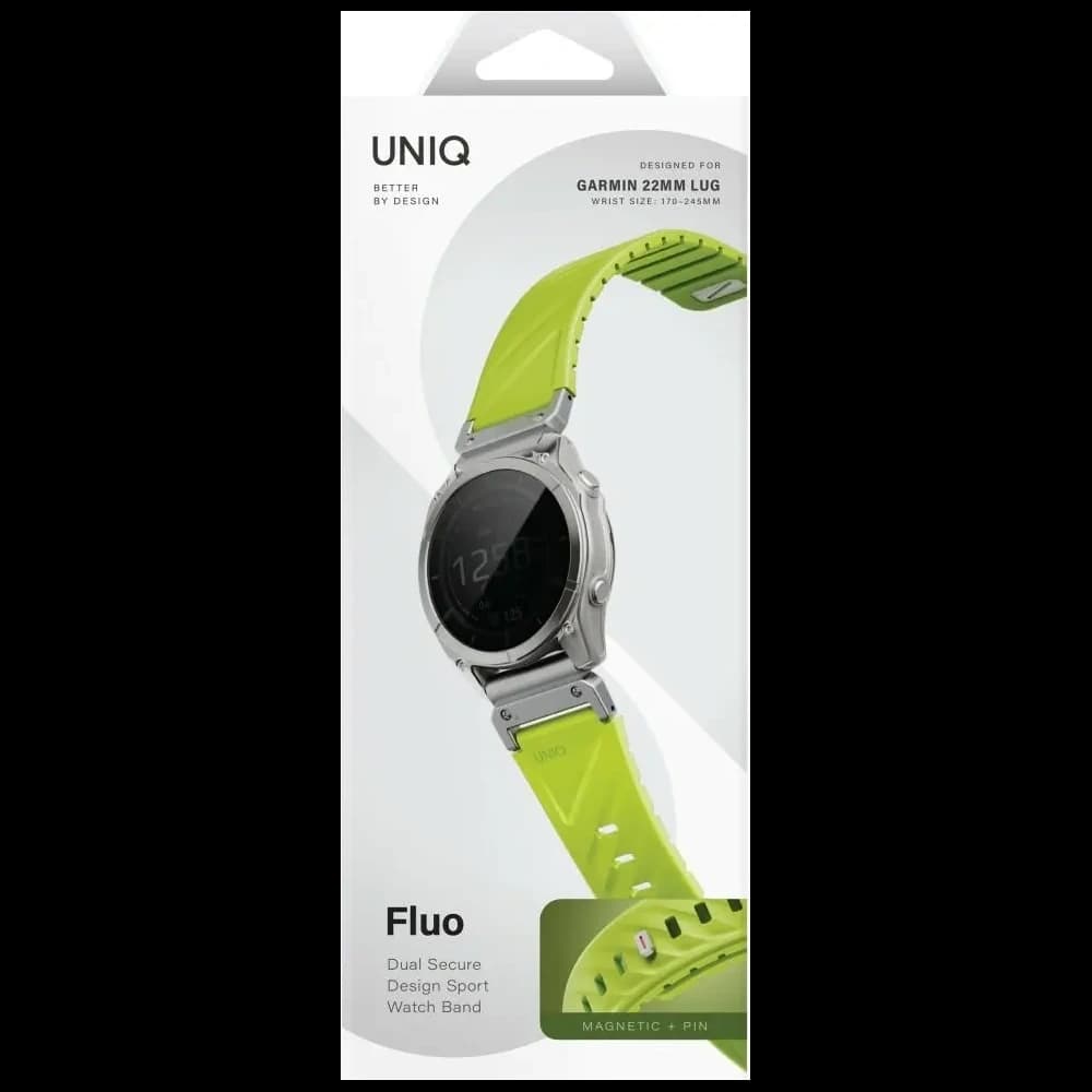 UNIQ Fluo-Armband für Garmin 22mm limettengrün
 - 6