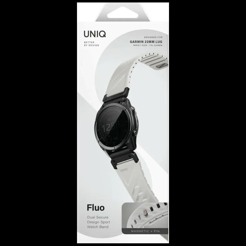 Curea UNIQ Fluo pentru Garmin 22mm gri
 - 6