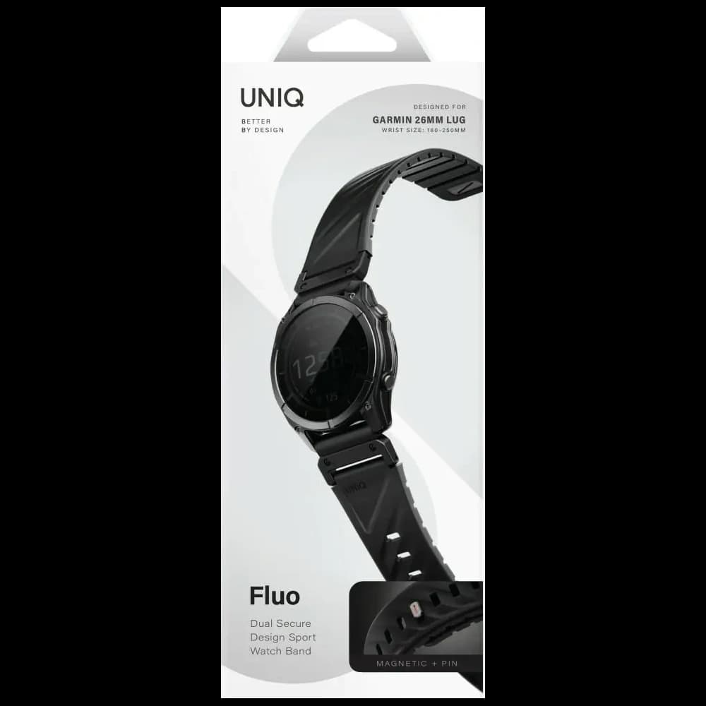 UNIQ Fluo pánt Garmin 26mm fekete
 - 6