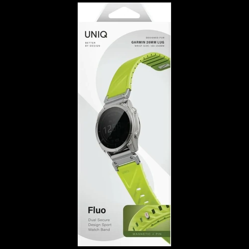 UNIQ Fluo-Armband für Garmin 26mm limettengrün
 - 6