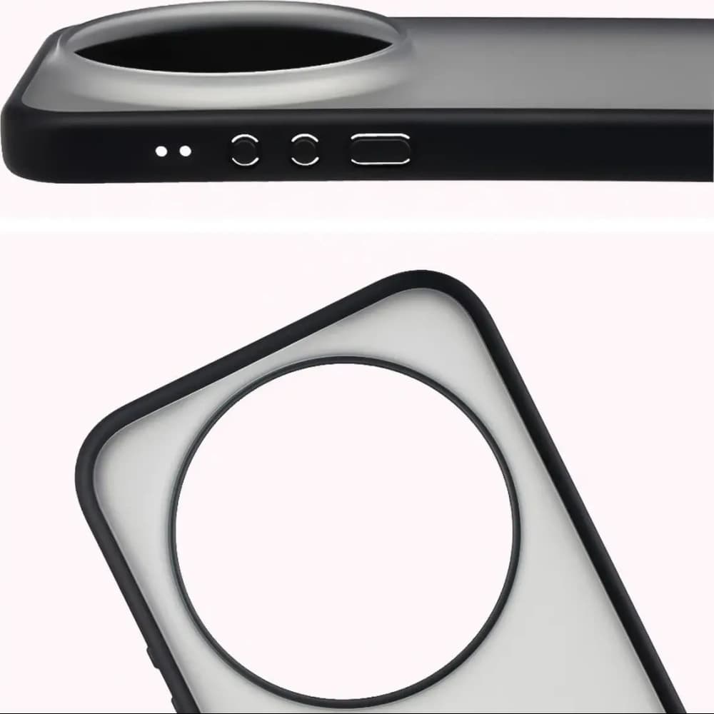 Bizon Case Angelo Xiaomi 17 Ultra füstös, fekete kerettel 
 - 3