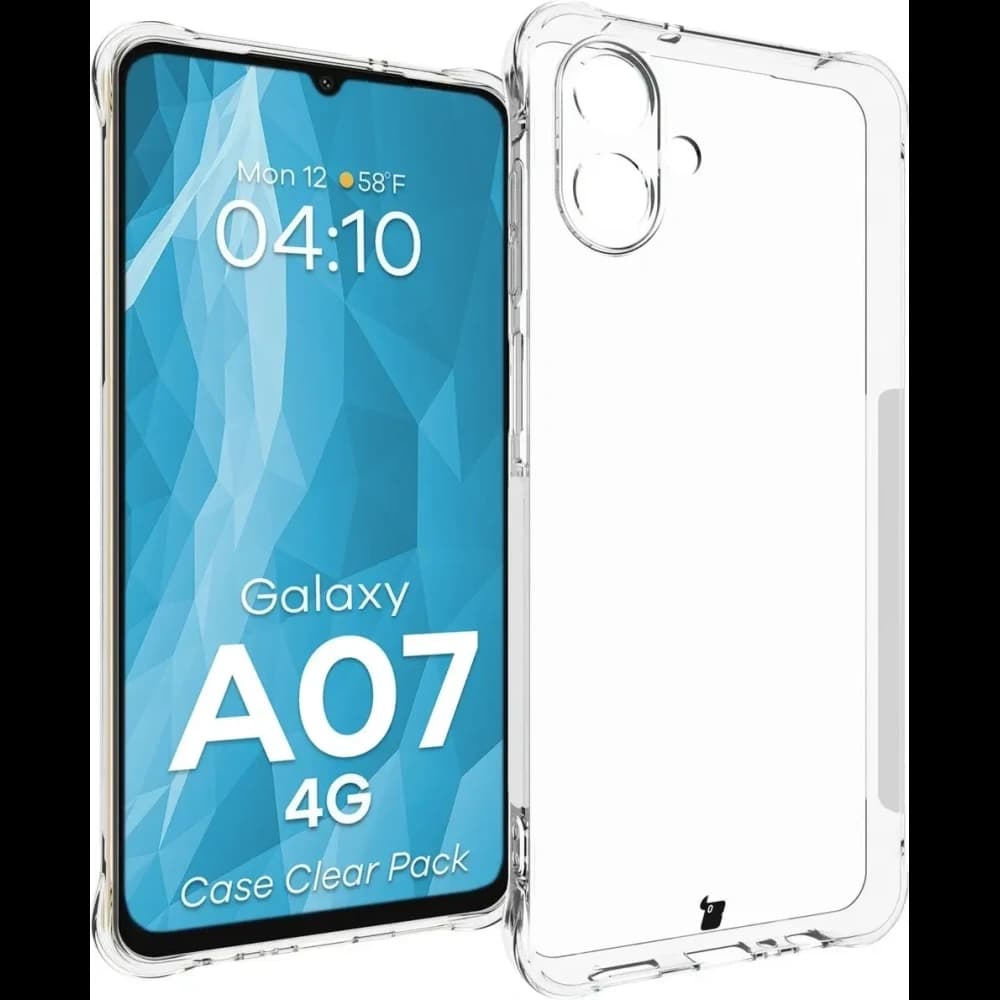 Elastyczne etui + 2x szkło hartowane Bizon Case Clear Pack do Samsung Galaxy A07 4G - 3
