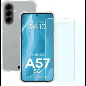 Elastyczne etui + 2x szkło hartowane Bizon Case Clear Pack do Samsung Galaxy A57 5G