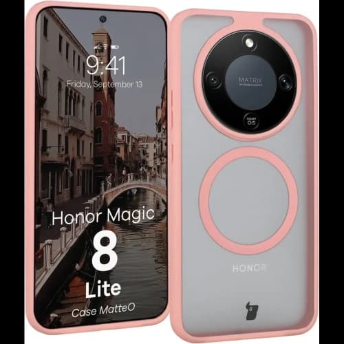 Bizon MatteO Magnetic Pack Honor Magic8 Lite füstös világos rózsaszín 
