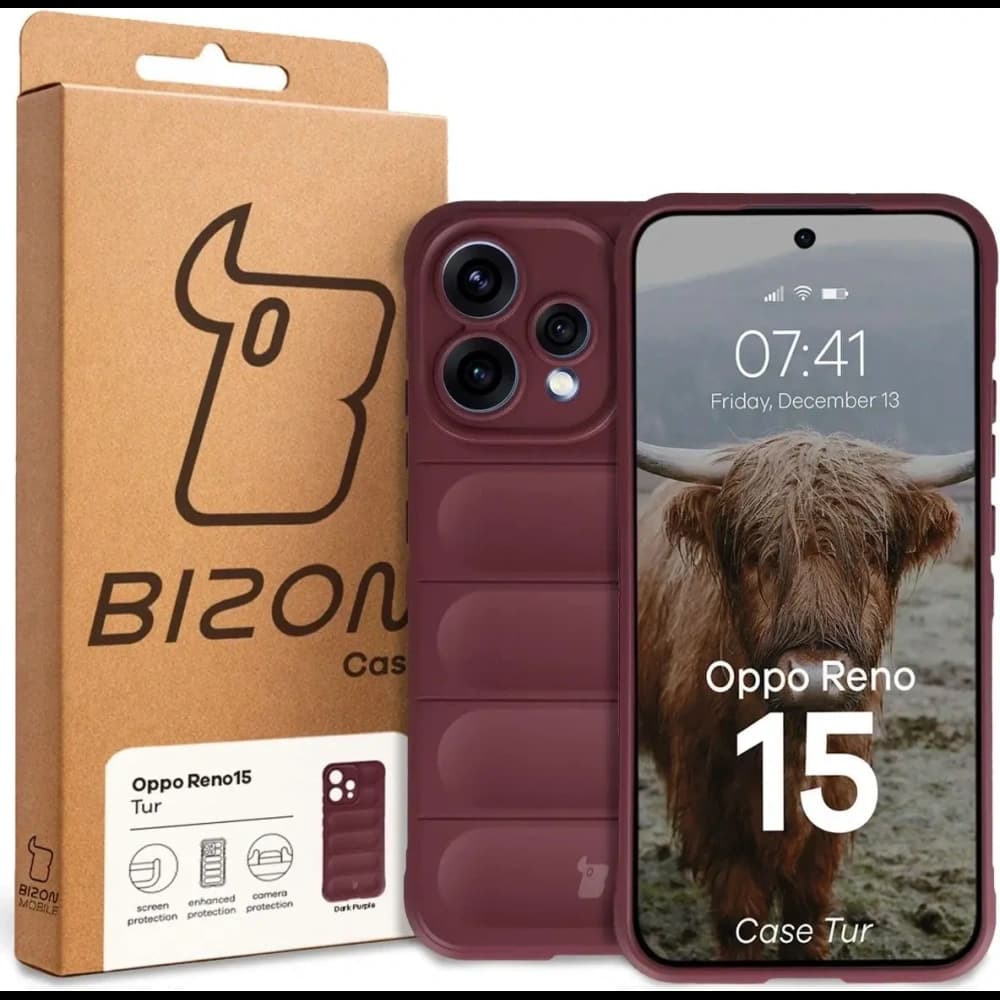 Bizon Case Tur Oppo Reno 15 bordó 
 - 8