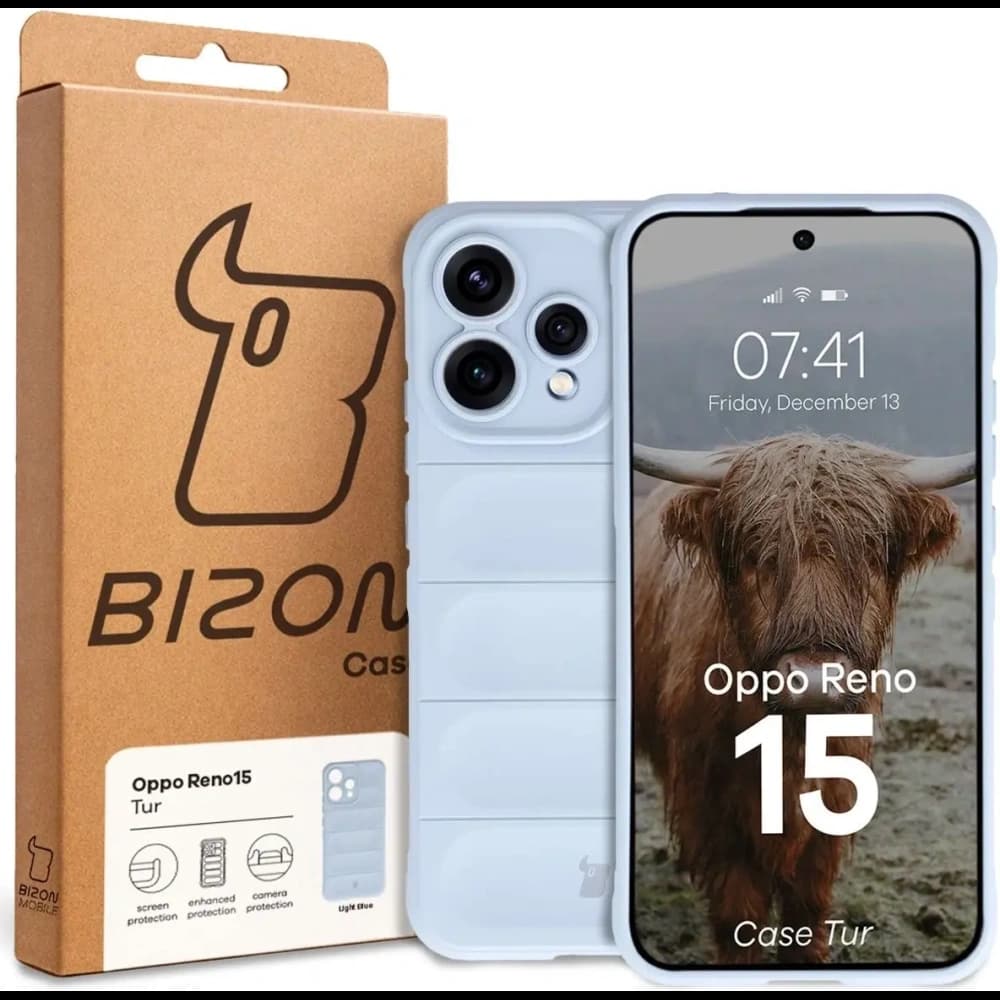 Bizon Case Tur Oppo Reno 15 világoskék 
 - 8
