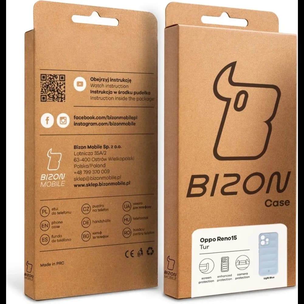 Bizon Case Tur Oppo Reno 15 világoskék 
 - 9