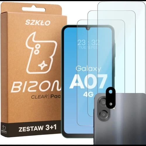 Bizon Glass Clear Pack Samsung Galaxy A07 4G
