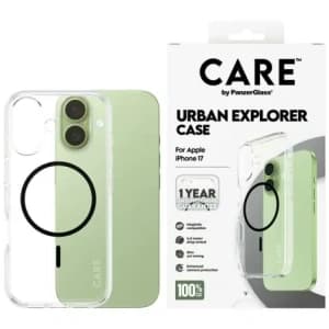 CARE by PanzerGlass Flagship Urban Explorer w. Black MagSafe Apple iPhone 17 clear