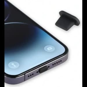 Bizon Accessories Dust Plug for Lightning port devices black