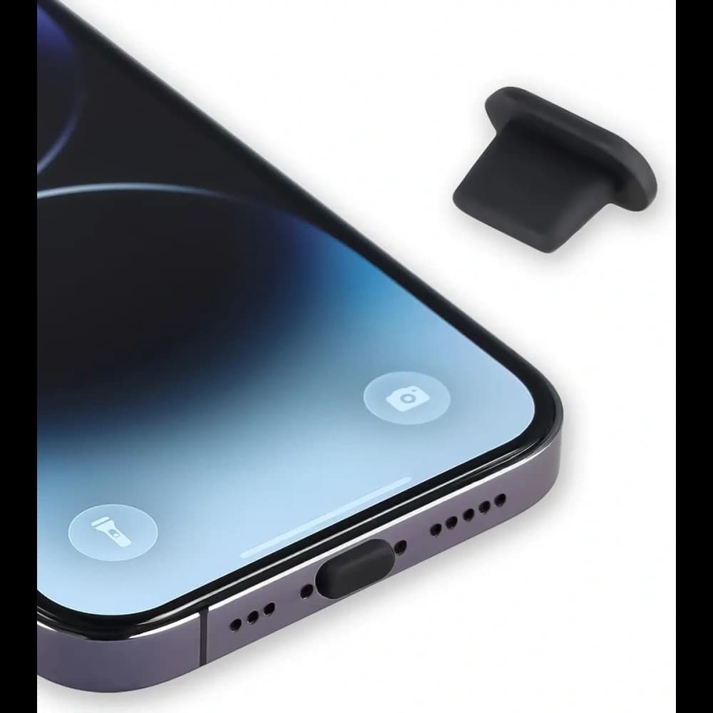 Bizon Accessories Dust Plug for Lightning port devices black - 1