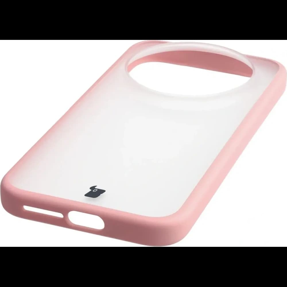 Bizon Case Angelo Xiaomi 17 Ultra semi-transparent with a light pink frame - 5