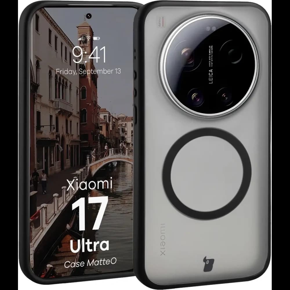 Bizon Case MatteO Magnetic Xiaomi 17 Ultra smoky black - 1