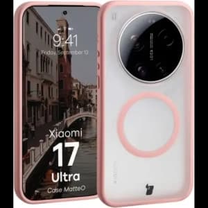 Bizon Case MatteO Magnetic Xiaomi 17 Ultra smoky light pink