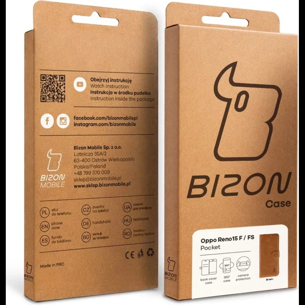 Bizon Case Pocket Oppo Reno 15 F / FS brown - 7