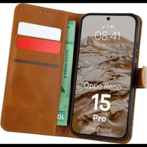 Bizon Case Pocket Oppo Reno 15 Pro brown