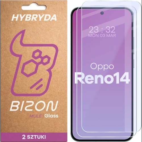 Bizon Glass Mule Duo Oppo Reno 14 [2 PACK]
