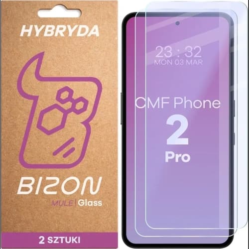 Bizon Glass Mule Duo Nothing CMF Phone 2 Pro [2 PACK]
