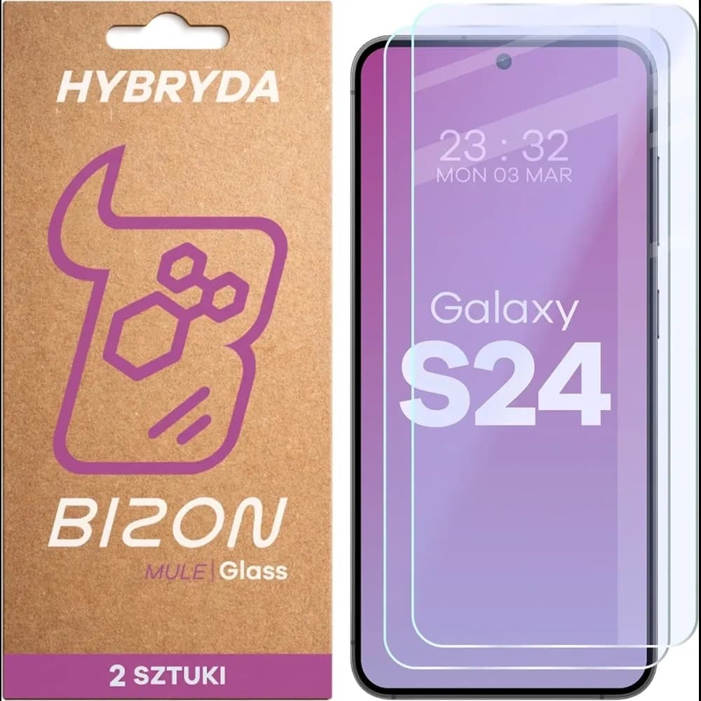 Bizon Glass Mule Duo Samsung Galaxy S24 [2 PACK]
 - 1