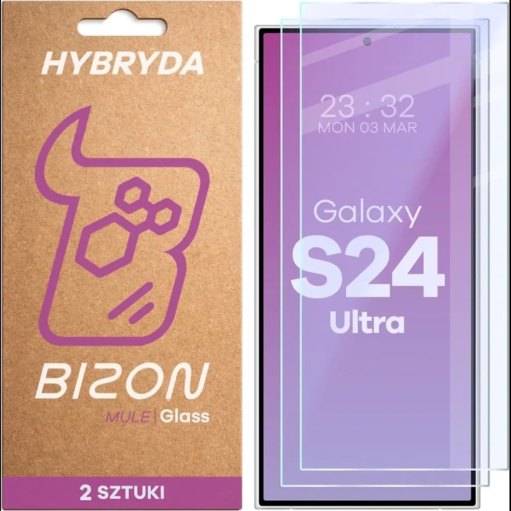 Bizon Glass Mule Duo Samsung Galaxy S24 Ultra [2 PACK] - 1