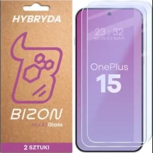 Elastyczne szkło hybrydowe Bizon Glass Mule Duo do OnePlus 15 [2 PACK]