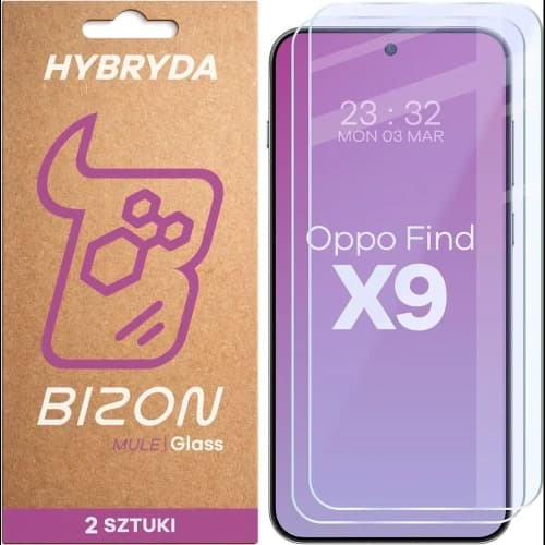 Bizon Glass Mule Duo Oppo Find X9 [2 PACK]