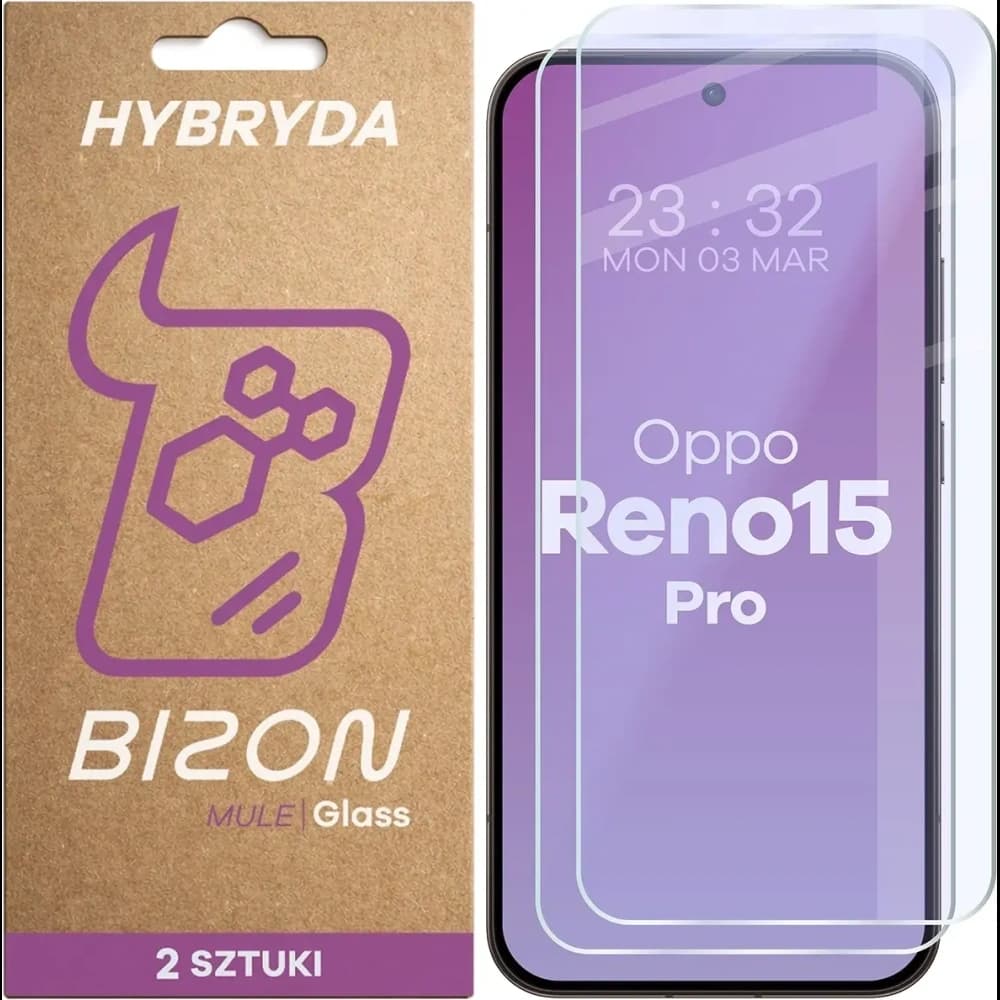 Bizon Glass Mule Duo Oppo Reno 15 Pro [2 PACK] - 1