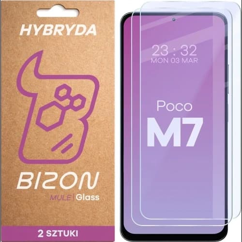 Bizon Glass Mule Duo Xiaomi POCO M7 5G [2 PACK]
