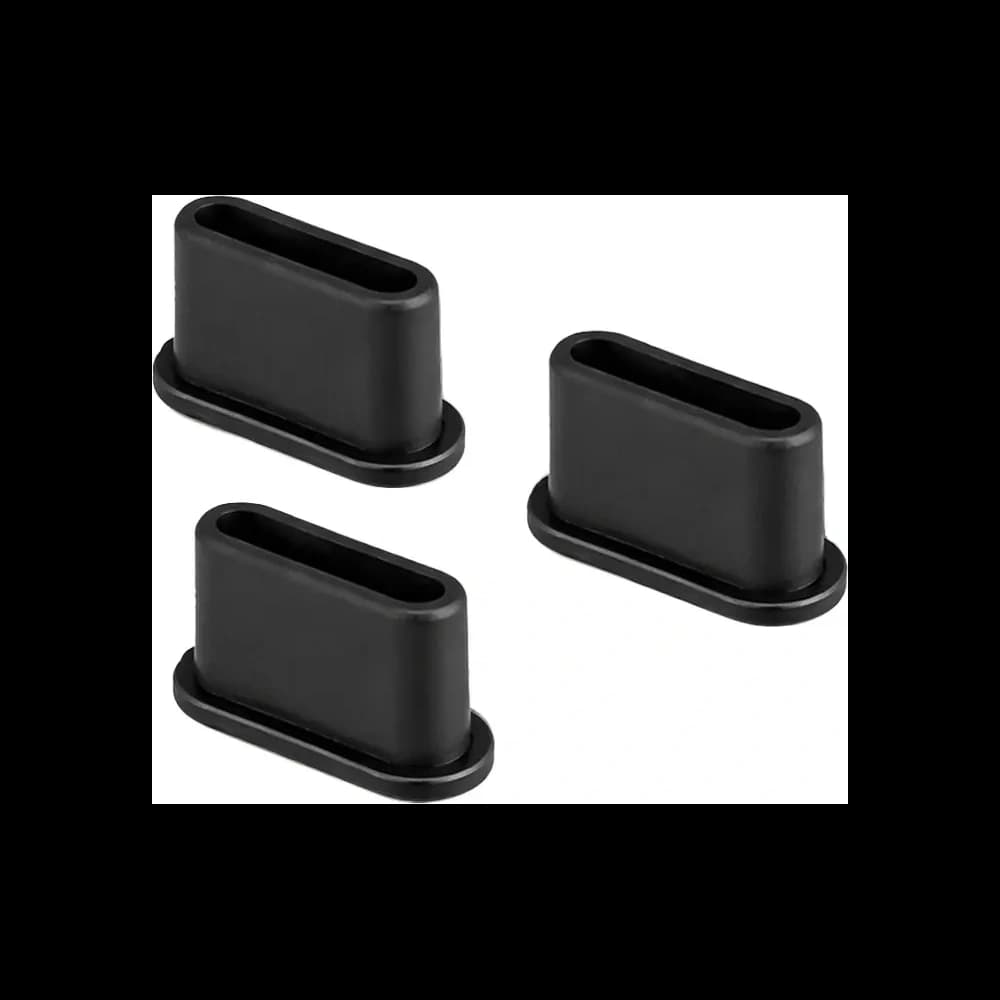 Bizon Accessories Dust Plug for Type C Port Devices black [3 PACK] - 2