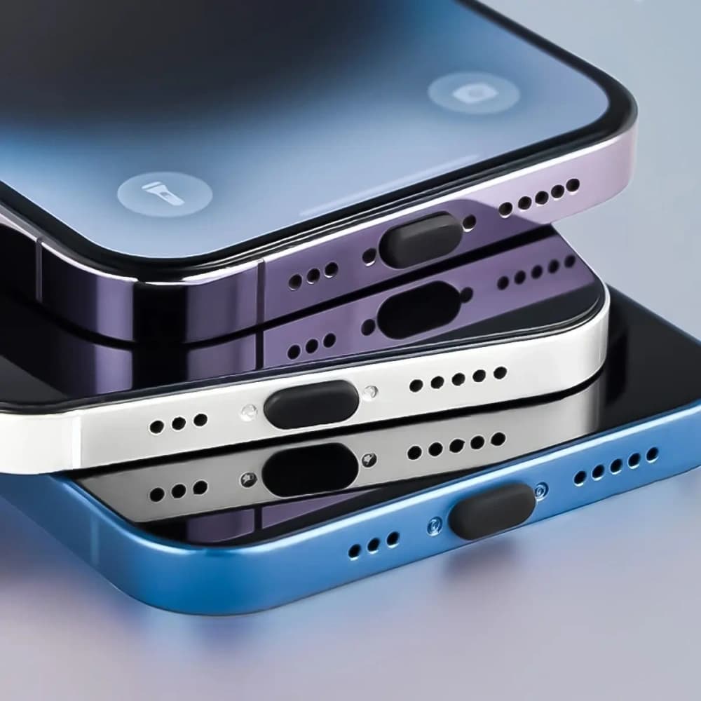 Bizon Accessories Dust Plug for Lightning Port Devices black [3 PACK] - 4