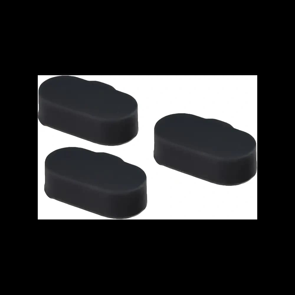 Bizon Accessories Dust Plug for Garmin Watches Charging Port Plug, fekete [3 CSOMAG] - 2