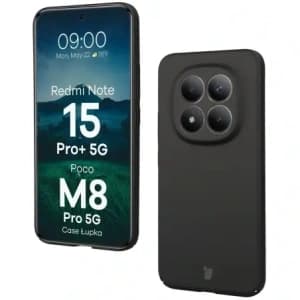 Bizon Case Lupka Xiaomi Redmi Note 15 Pro+ Plus 5G / POCO M8 Pro 5G negru
