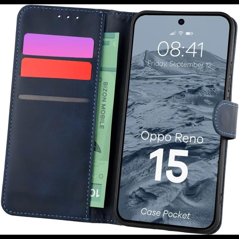 Bizon Case Pocket Oppo Reno 15 tengerészkék - 1