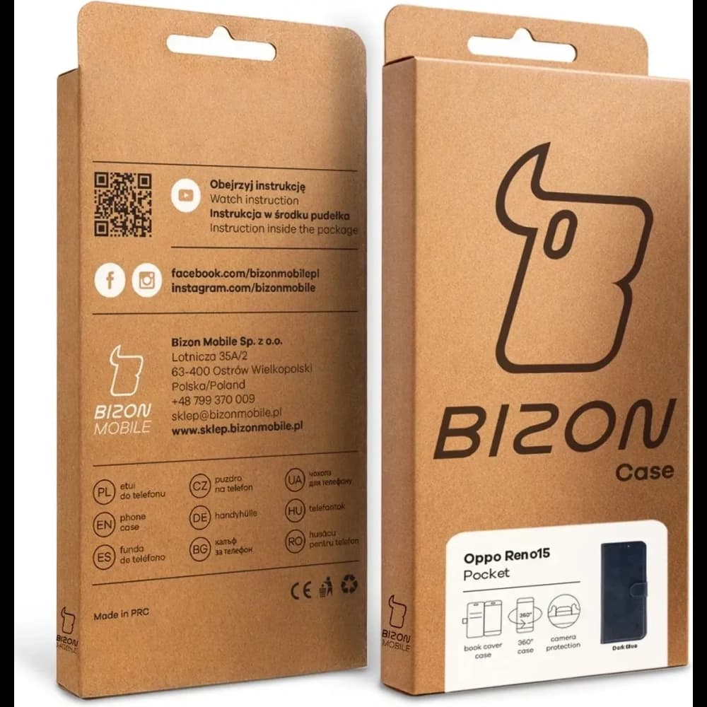 Bizon Case Pocket Oppo Reno 15 tengerészkék - 7