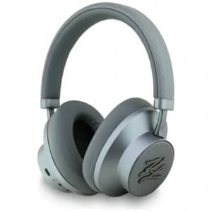 Karl Lagerfeld Grained Initials Bluetooth Wireless over-ear headphones ANC gray