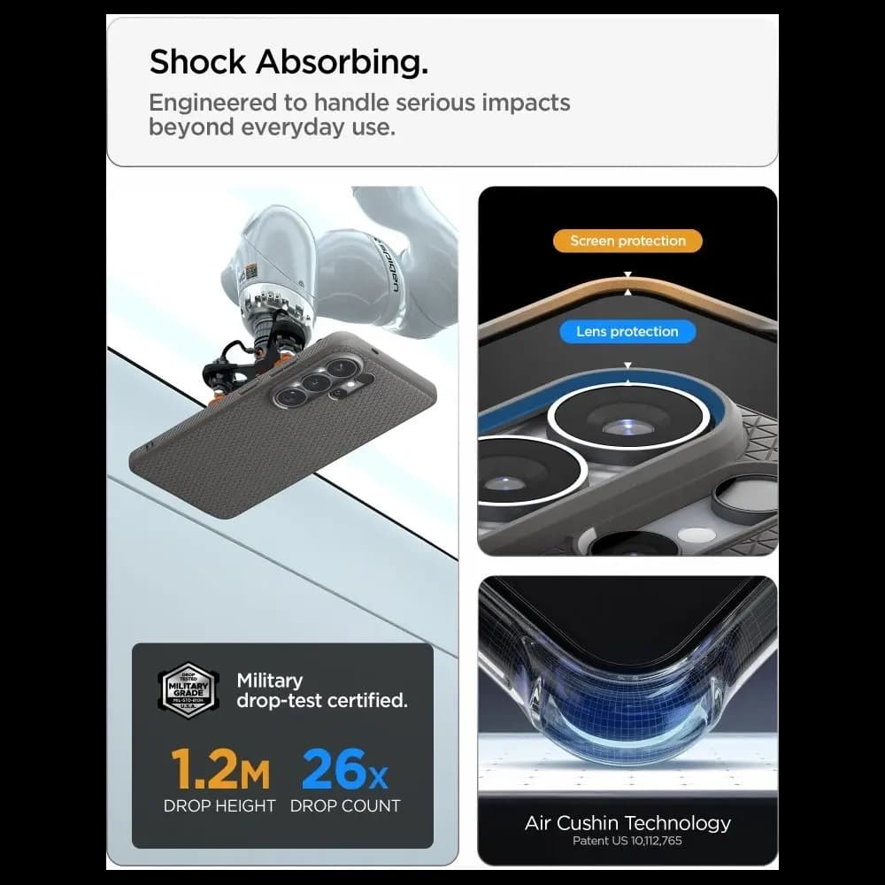 Spigen Liquid Air Mag MagSafe Samsung Galaxy S26 Ultra Marble Grey
 - 12