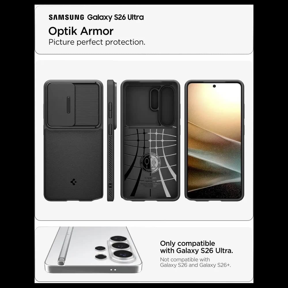 Spigen Optik Armor Samsung Galaxy S26 Ultra Black
 - 5
