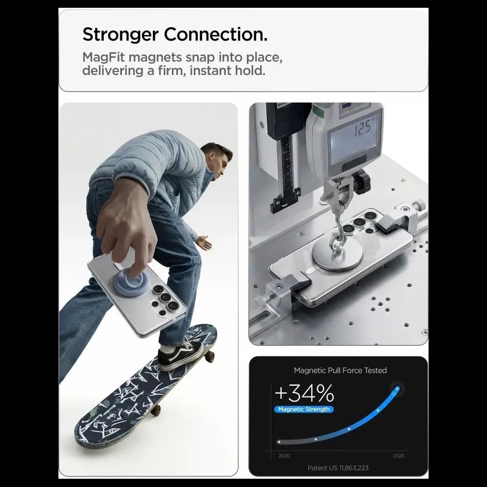 Spigen Ultra Hybrid Mag MagSafe Samsung Galaxy S26 Ultra Clear/white
 - 10