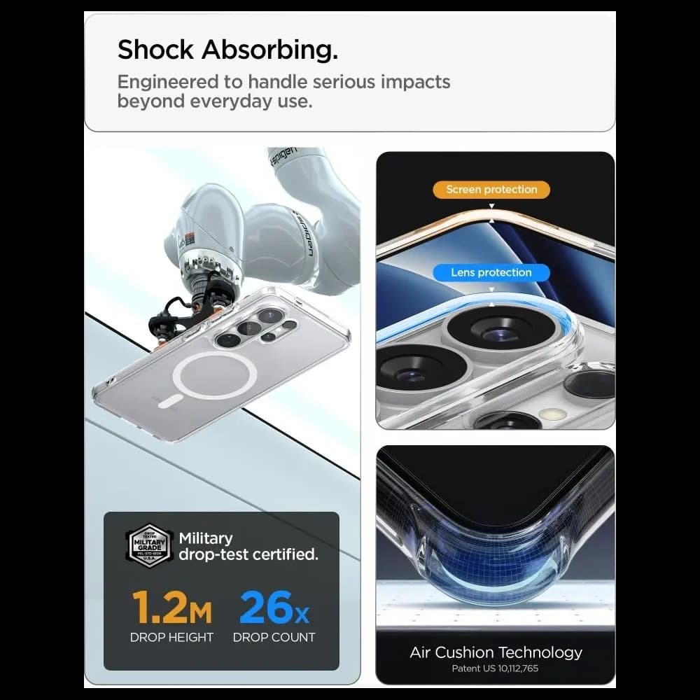 Spigen Ultra Hybrid Mag MagSafe Samsung Galaxy S26 Ultra Clear/white
 - 11