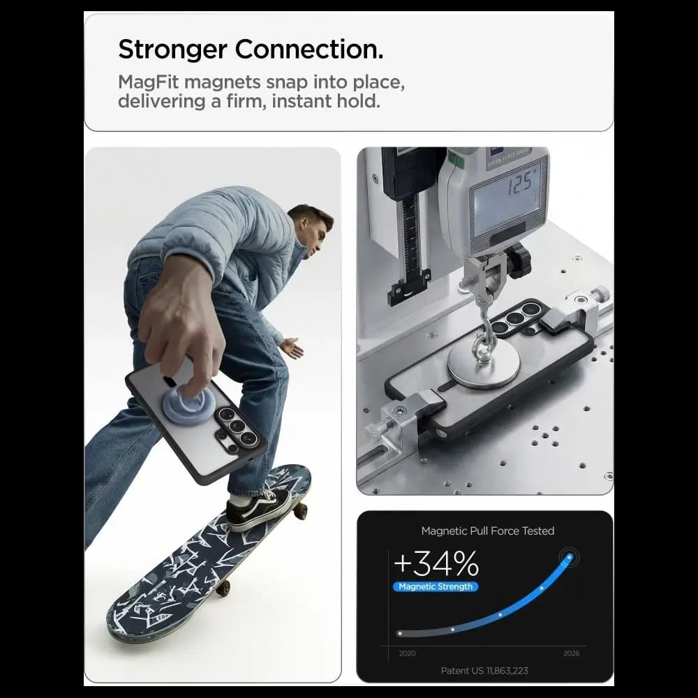 Spigen Ultra Hybrid Mag MagSafe Samsung Galaxy S26 Ultra Matt Fekete - 10