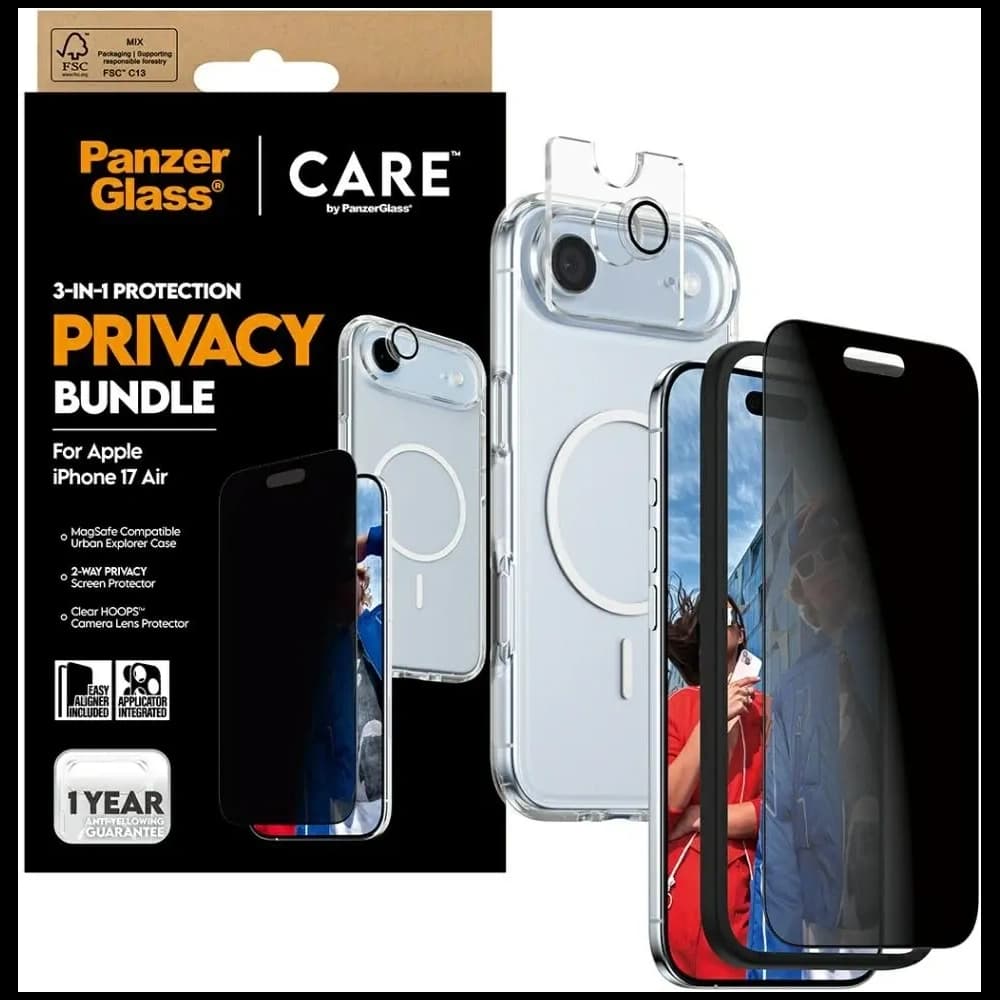 CARE von PanzerGlass Flagship Privacy 3in1 Apple iPhone Air
 - 5
