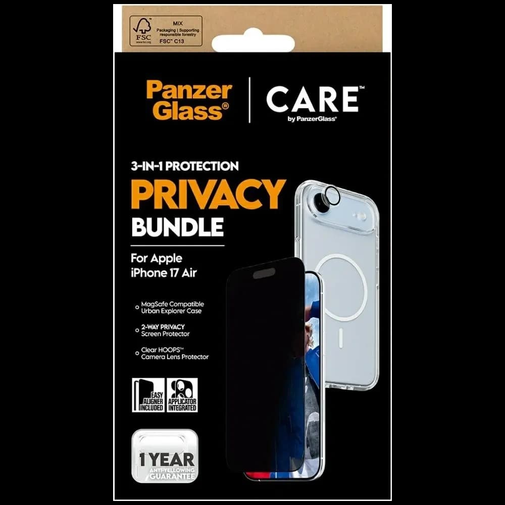 CARE von PanzerGlass Flagship Privacy 3in1 Apple iPhone Air
 - 6