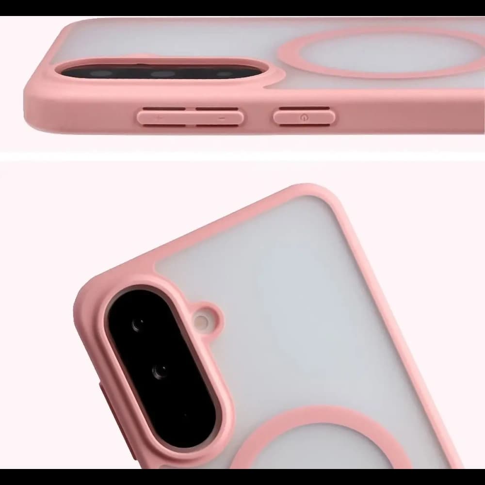 Bizon MatteO Magnetic Pack Samsung Galaxy A37 5G / A36 5G, rauchiges hellrosa
 - 5