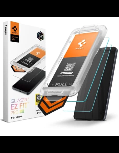 Szkło hartowane Spigen Glas.tr EZ Fit Pro AluminaCore HD do Samsung Galaxy S26 Clear [2 PACK]