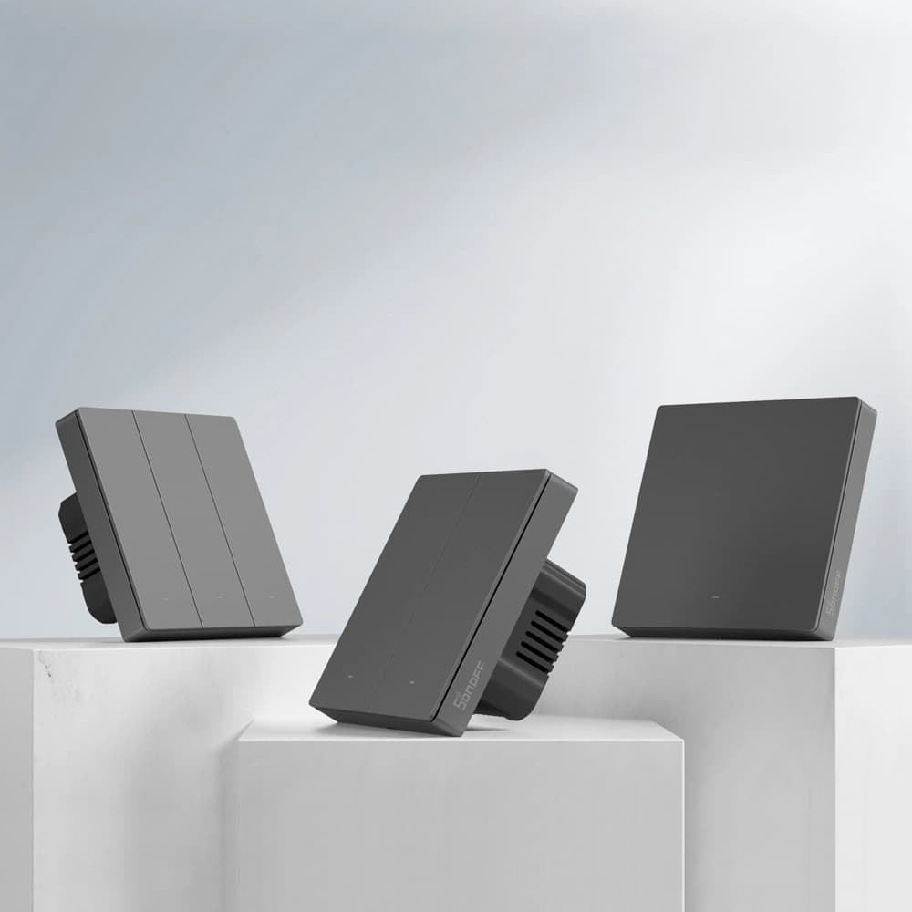 [CR] Inteligent comutator Sonoff 1-canale perete Wi-Fi negru - 6