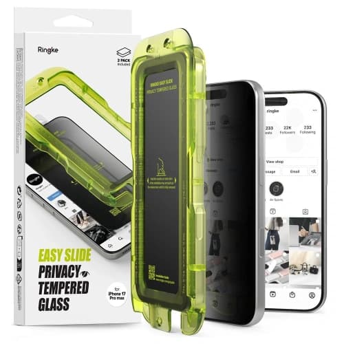 [CR] Ringke Easy Slide Apple iPhone 17 Pro Privacy [2 PACK]