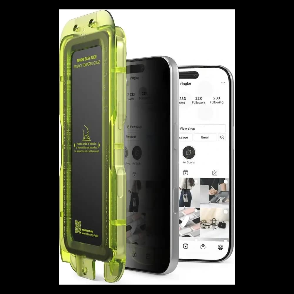 [CR] Ringke Easy Slide Apple iPhone 17 Pro Ochrana soukromí [2 BALENÍ] - 2